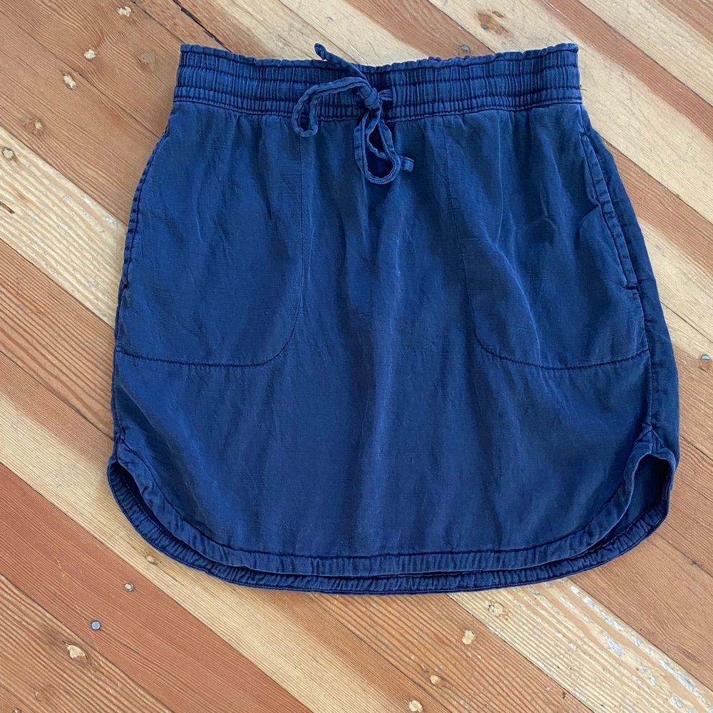 Sonoma Lyocell Linen Blend Elastic Waist Pull On Drawstring Skirt‎ Medium